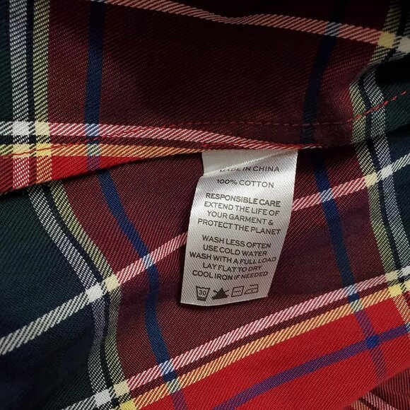 Hill House Womens Cordelia Mini Nap Dress XS Red Tartan Plaid Cotton Ruffles - Picture 11 of 11